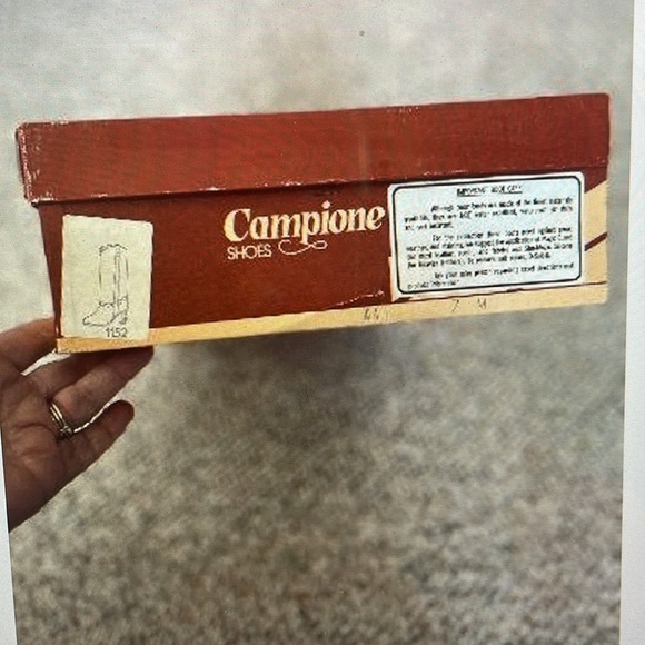 Campione Vintage Camel Colored Leather Pull On Boots. Y2K. Size 7 - Picture 7 of 8